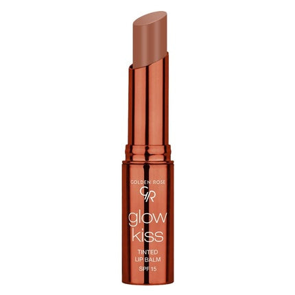 Golden Rose Cosmetics Glow Kiss Tinted Lip Balm with SPF15 Vegan Formula Choco Cake