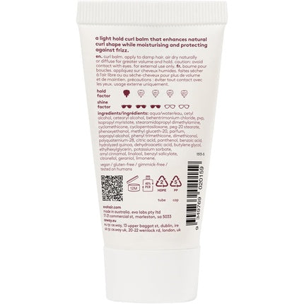 Evo Liquid Rollers Curl Balm Hair Styling Balm Enhances Natural Curls