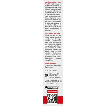 Lucovitaal Foot Mask Hydra Socks 1 Pair