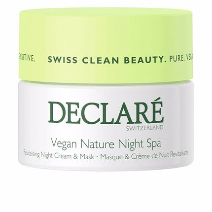 Declar Vegan Nature Night Spa Revitalising Cream Mask 50 Ml For Sensitive Skin