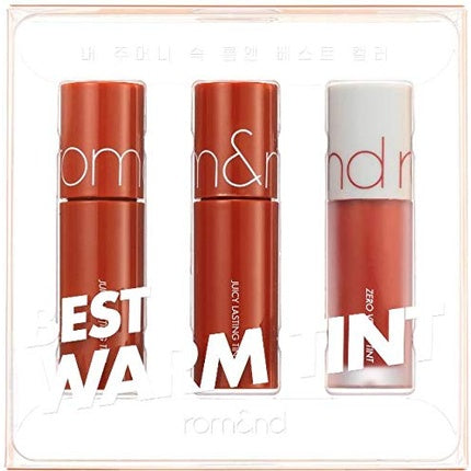 rom&nd Best Tint Edition Mini Set 01 Warm Tone Pick