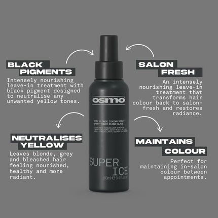 Osmo Super Ice Miracle Treatment Toning Spray Black Nourishing Leave-In