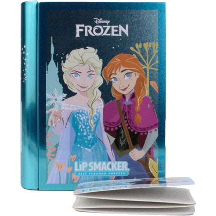 Lip Smacker Frozen Beauty Book Tin with Lipstick, Lip Balm, Shimmer Creams and Nail Polishes for Kids' Princess Look - Hair and Makeup Accessories Included