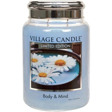 Village Candle Large Glass Jar Scented Candle Body & Mind 26oz