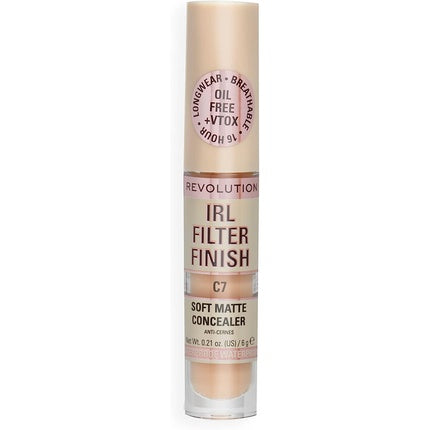 Makeup Revolution IRL Filter Finish Concealer Medium to Full Coverage 6g C7