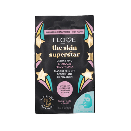 I Love Skin Superstar Detoxifying Sheet Mask For Face - 10 Ml