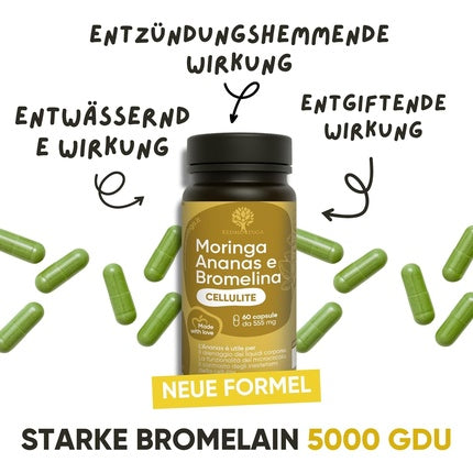Bromelain High Dose 5000 GDU New Formula 100% Natural Anticellulite