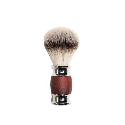 Depot Luxury Wood Steel Face Shaving Brush No 731 - Silver Brown