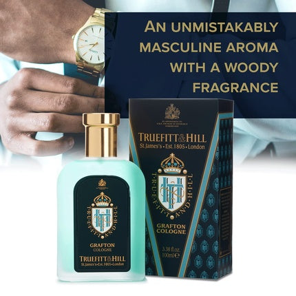 Truefitt & Hill Grafton Cologne Classic Masculine Fougere Aroma 3.38 Ounces