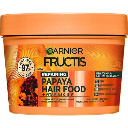 Garnier Regenerating Mask For Damaged Papaya Hair Food 400 Ml