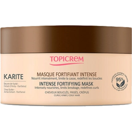 Topicrem Karit Intense Fortifying Mask Nourishing And Strengthening Mask For Curly And Frizzy Hair 250 Ml