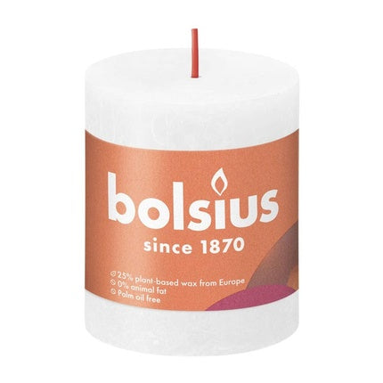 Bolsius Bolsius Shine Stompkaars Cheroot Candle 80x68 Cloudy White Ivory