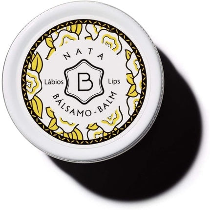 Benamôr Nata Nutritious Lip Balm with Shea Butter, Argan Oil, Aloe Vera 99% Natural Ingredients Gourmet Scent Paraben Free 12ml Jar