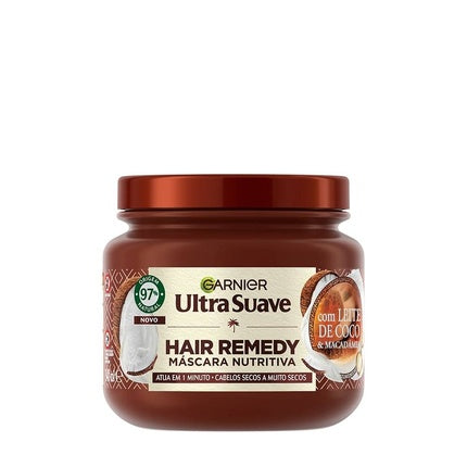 Garnier Ultra Soft Coconut Milk Mask 340ml - Nourishing Hair Treatment
