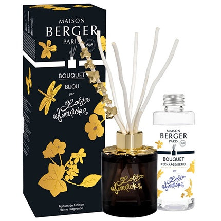 Maison Berger Paris Gift Set Aroma Diffuser Jewelry Black With Lolita Lempicka Refill 100 Ml