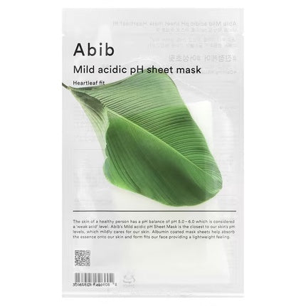 Abib Mild Acidic Ph Sheet Mask Heartleaf Fit - 30ml