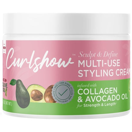 ORS Olive Oil Curlshow Multi-Use Styling Cream with Collagen and Avocado Oil 12.0 oz