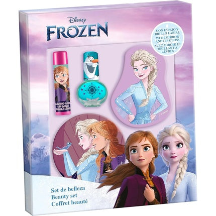 Frozen Makeup Set for Kids - Lip Gloss, Lip Balm, Nail Polish and Decorated Mirror