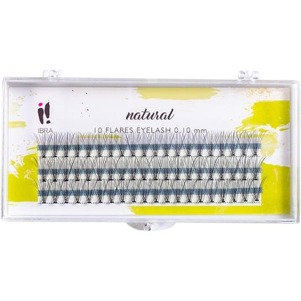 False Eyelashes Naturals Knot 0.10-C-MIX IBRA Makeup Fake Lashes Individual Long C Profile Eye