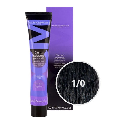 DCM Hair Color Cream Ammonia Free 1/0 Natural 100ml