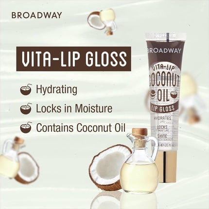 Ruby Kisses Broadway Vita-Lip Clear Lip Gloss with Coconut Oil