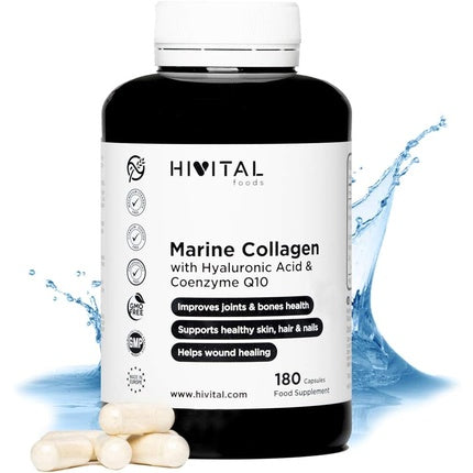 Collagen with Hyaluronic Acid, Coenzyme Q10, Vitamin C and Zinc 180 Capsules