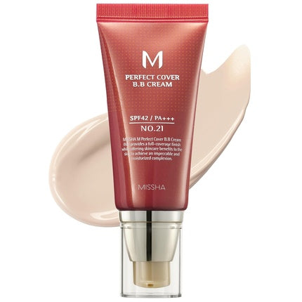 Missha M Perfect Cover BB Cream No.21 Light Beige with Cool Undertone