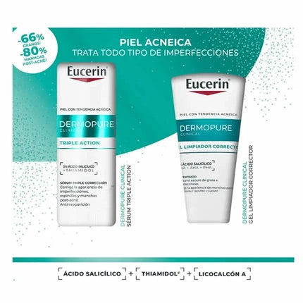 Eucerin Dermopure Triple Action Serum 40ml Set 2 Pieces