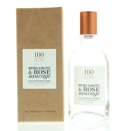 100 Bon Bergamote Rose Sauvage Natural Ingredients Eau De Parfum 50ml Unisex Spray