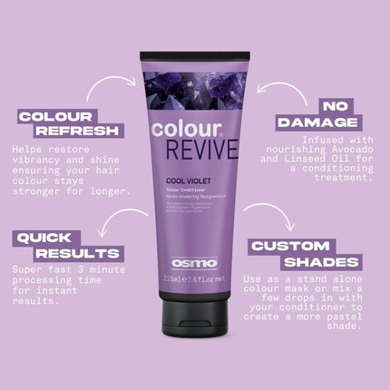 Osmo Color Revive Cool Violet Violet Purple Conditioning Toning Mask Vegan