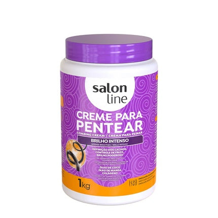 Salon Line Leavein Cream Intense Shine 1kg Perfect For Shiny And Manageable Hair