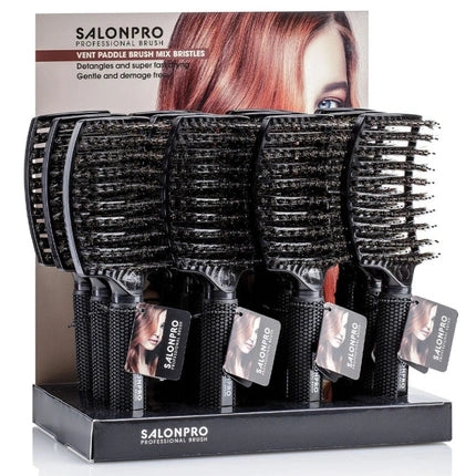 Xanitalia Pro Xan Pro Salon Professional Vent Paddle Brush Mix X12