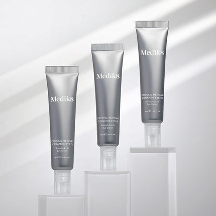 Medik8 Crystal Retinal Ceramide 3 Eye Cream Anti Ageing Wrinkle Night 15ml