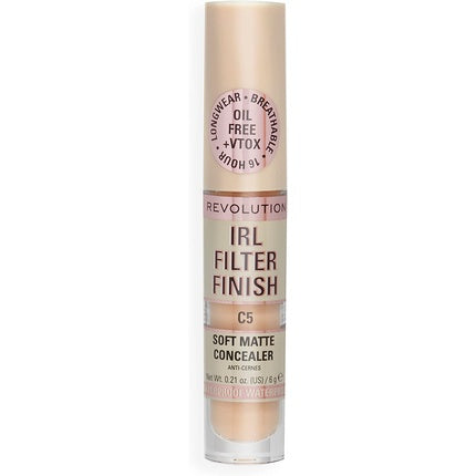 Makeup Revolution IRL Filter Finish Concealer Medium to Full Coverage 6g C5