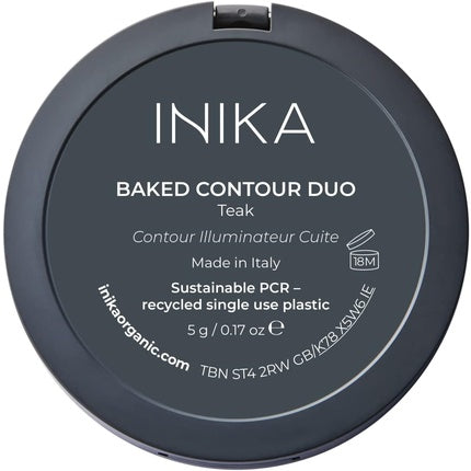 Inika Baked Contour Duo Teak 5g