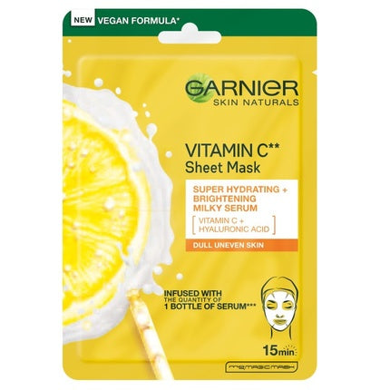 Garnier Skin Naturals Vitamin C Sheet Mask Intensive Moisturizing Fabric Mask 28g
