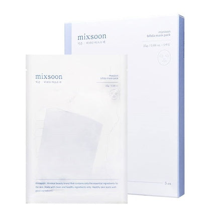 Mixsoon Bifida Mask Pack Facial Mask Sheet - 5 Pieces