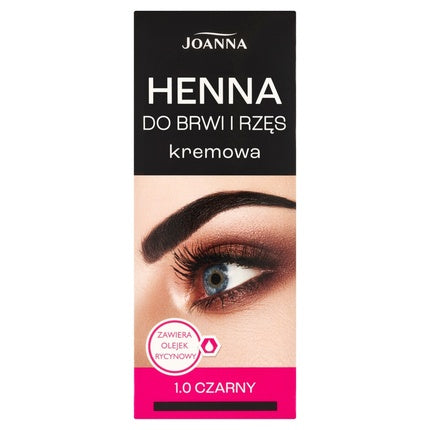 Joanna Eyebrow And Eyelash Cream Henna 1.0 Black 15ml