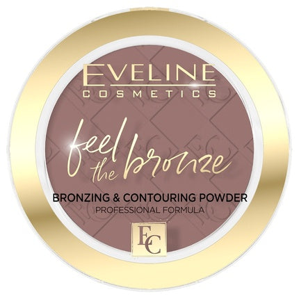 Eveline Feel The Bronze Bronzing And Contouring Powder Chocolate Cake 02 4g