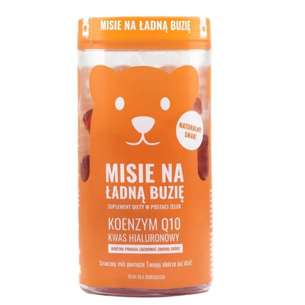 Noble Health Gummies For A Beautiful Face Coenzyme Q10 And Hyaluronic Acid Dietary Supplement Strawberry Flavor 300g