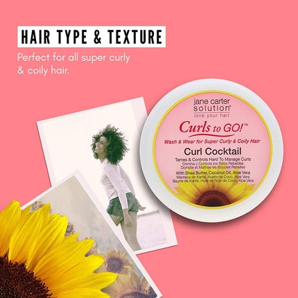 Jane Carter Curls to Go Curl Cocktail Conditioning Styling Cream 12oz