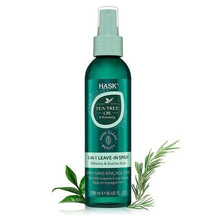 HASK Invigorating Tea Tree Oil 5-in-1 Leave In Conditioner Spray for All Hair Types 6 fl oz