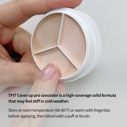 Tfit Cover Up Pro Concealer Palette 3-in-1 Full Coverage Color Correcting
