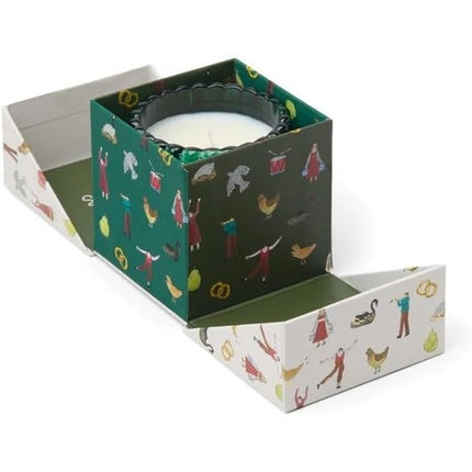 Paddywax Christmas Ribbed Glass Candle Balsam & Fir