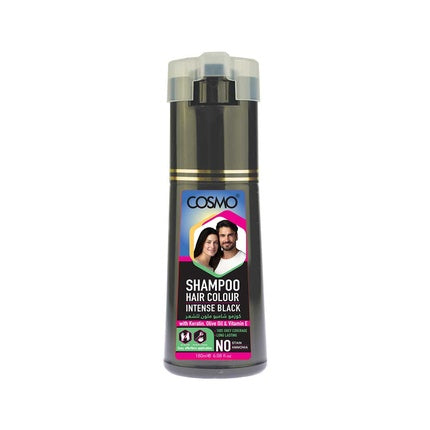 Cosmo Cosmetics Hair Colour Shampoo Intense Black 180ml