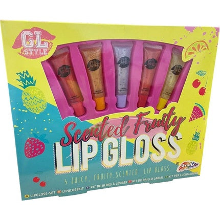 Girls Scented Fruity Lip Gloss Gift Set Children's Beauty Makeup Kit