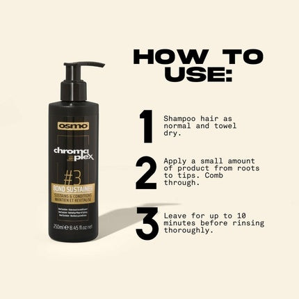 Osmo Chromaplex Bond Sustainer #3 Step 3 Weekly Repair Treatment for Bleached Hair
