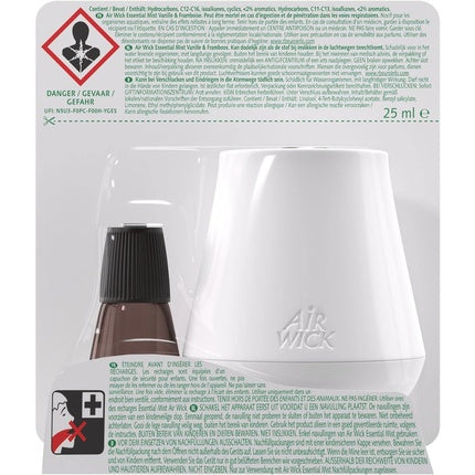 Airwick Essential Mist Fragrance Dispenser Vanilla and Raspberry