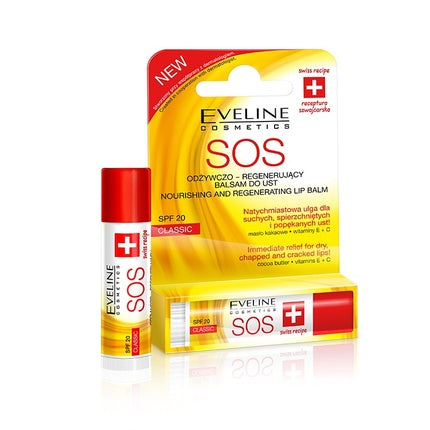 Eveline Sos Argan Oil Nourishing And Regenerating Lip Balm