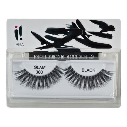 Ibra Glam 300 Black False Eyelashes On Strip